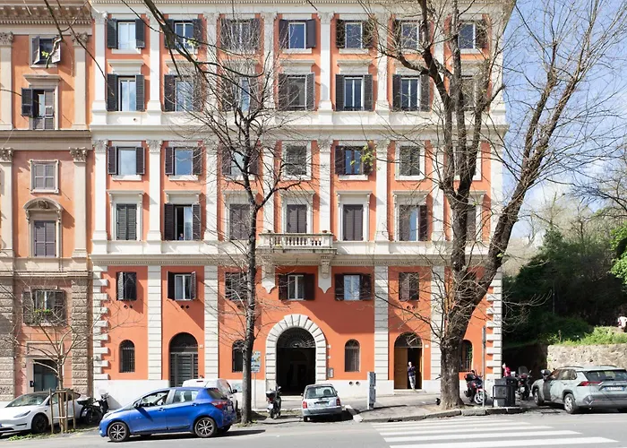 Apartment Trastevere Modern 4br 4baths, Wifi, Ac, Custom Kitchen, Living